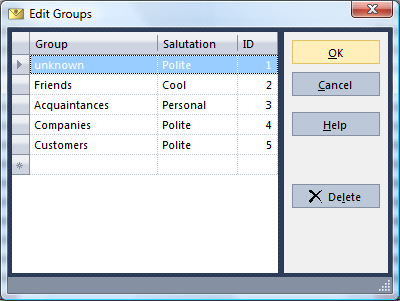 Configure Groups