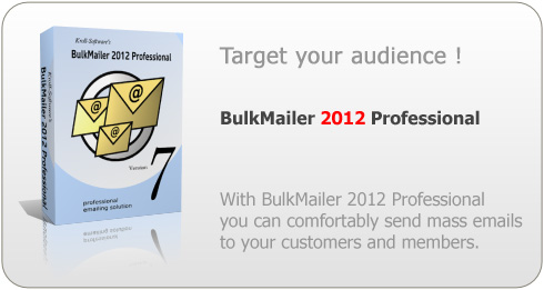 BulkMailer Professional: Send your newsletters and other bulk emails with this reliable mailer.
