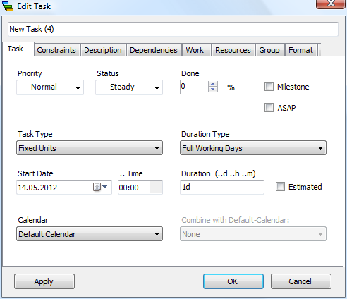 KS-Gantt Task--Dialog